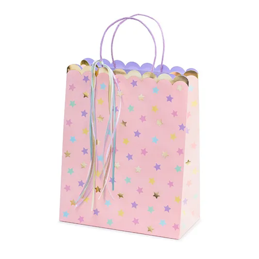 1 Cadeauzakje - Sterren Lichtroze
