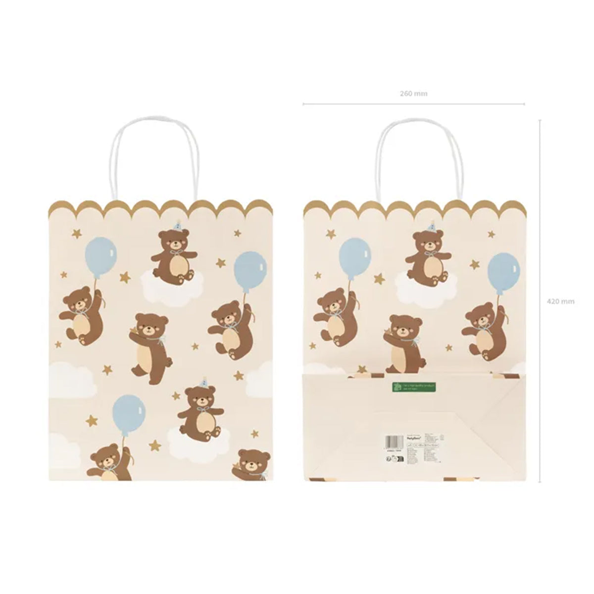 1 Cadeautas - Teddybeer Mix