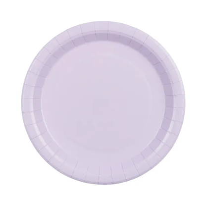 6 papieren borden - Lavendel - 23cm