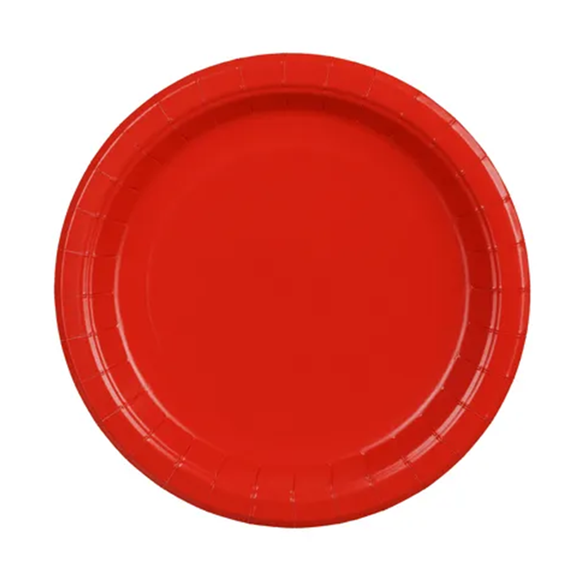 6 kartonnen borden - Rood - 23cm