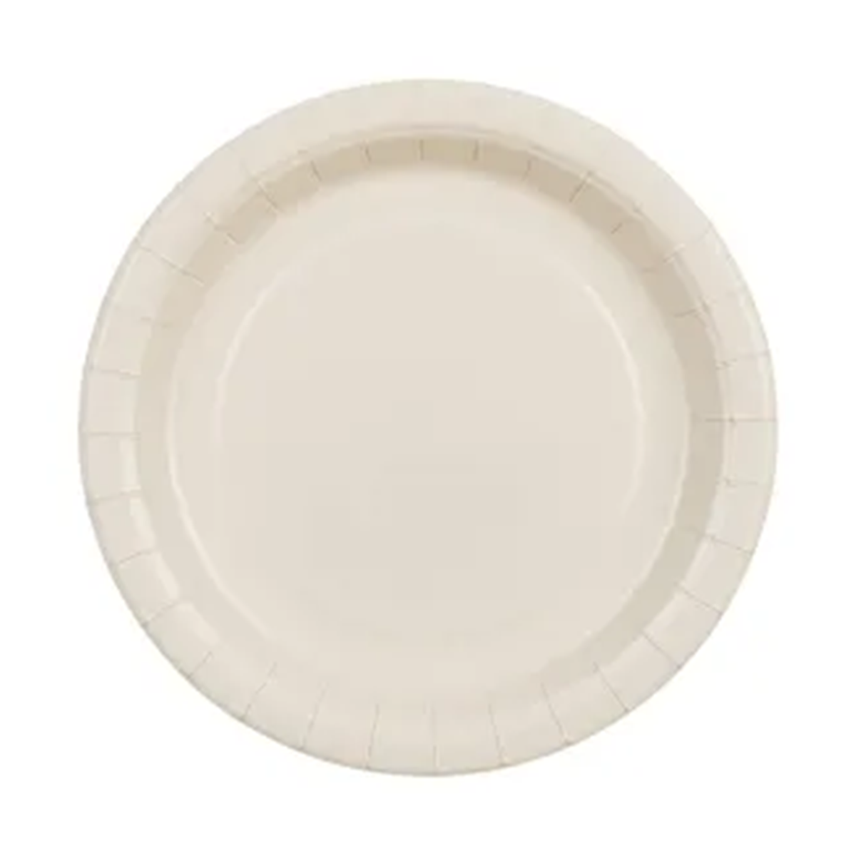 6 kartonnen borden - Beige - 23cm