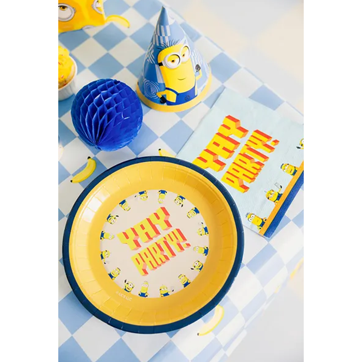 6 Kartonnen bordjes - Minions - 23cm