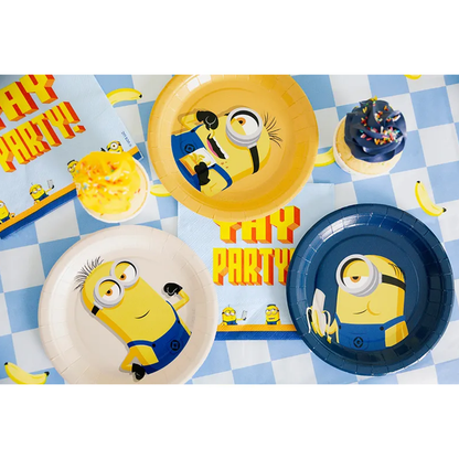 6 Papieren borden - Minions - 18cm