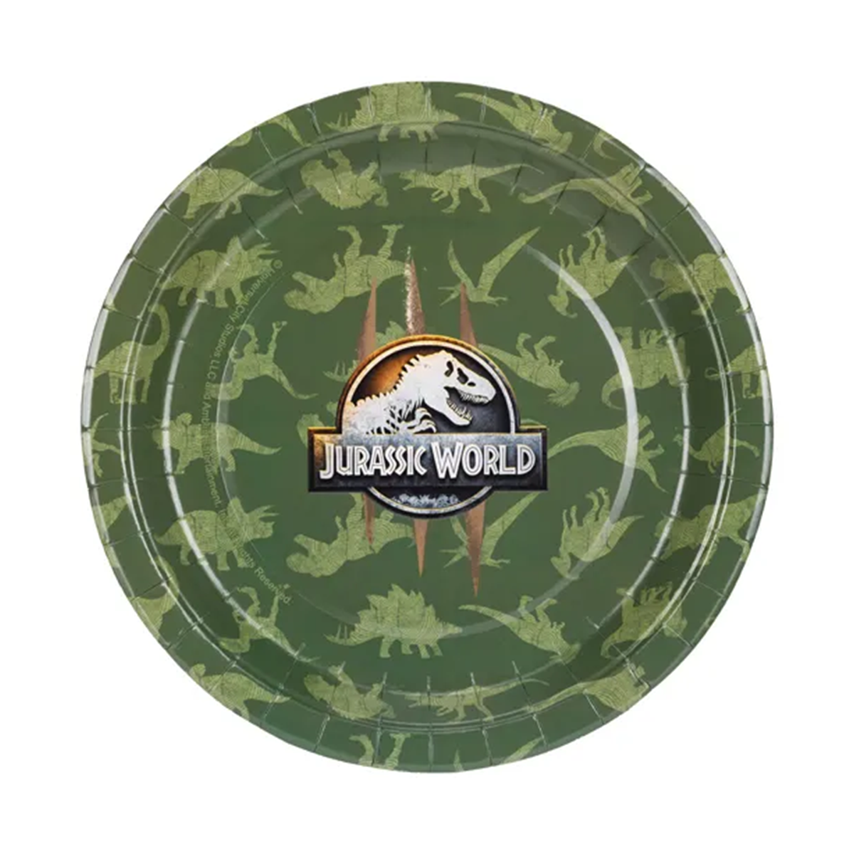 6 Kartonnen bordjes - Jurassic World - 23cm