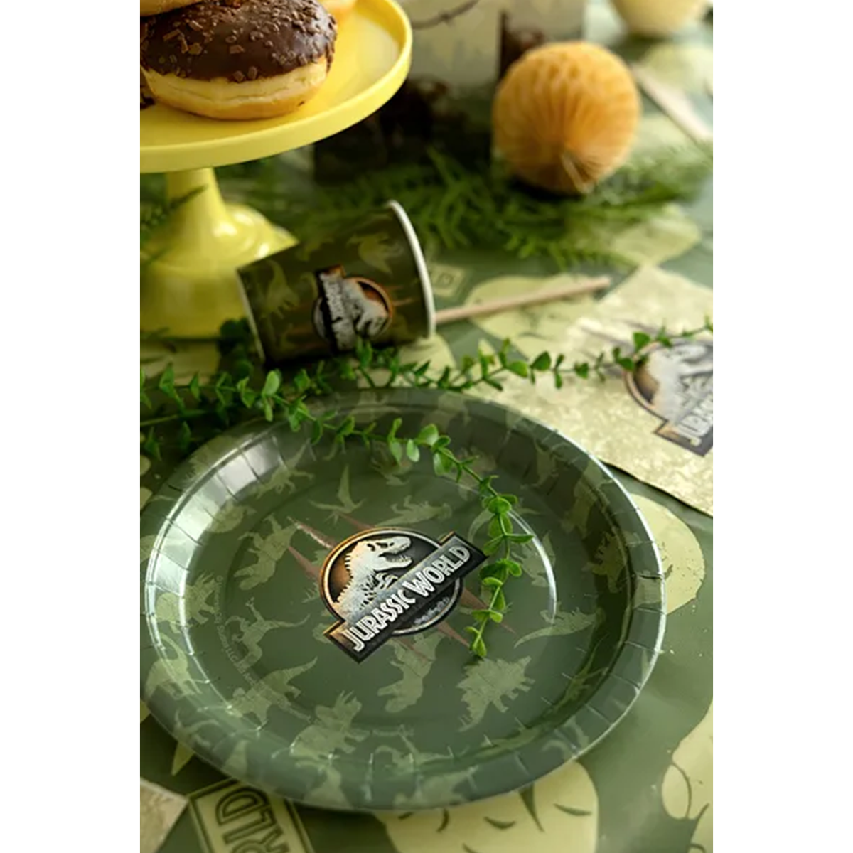 6 Kartonnen bordjes - Jurassic World - 23cm