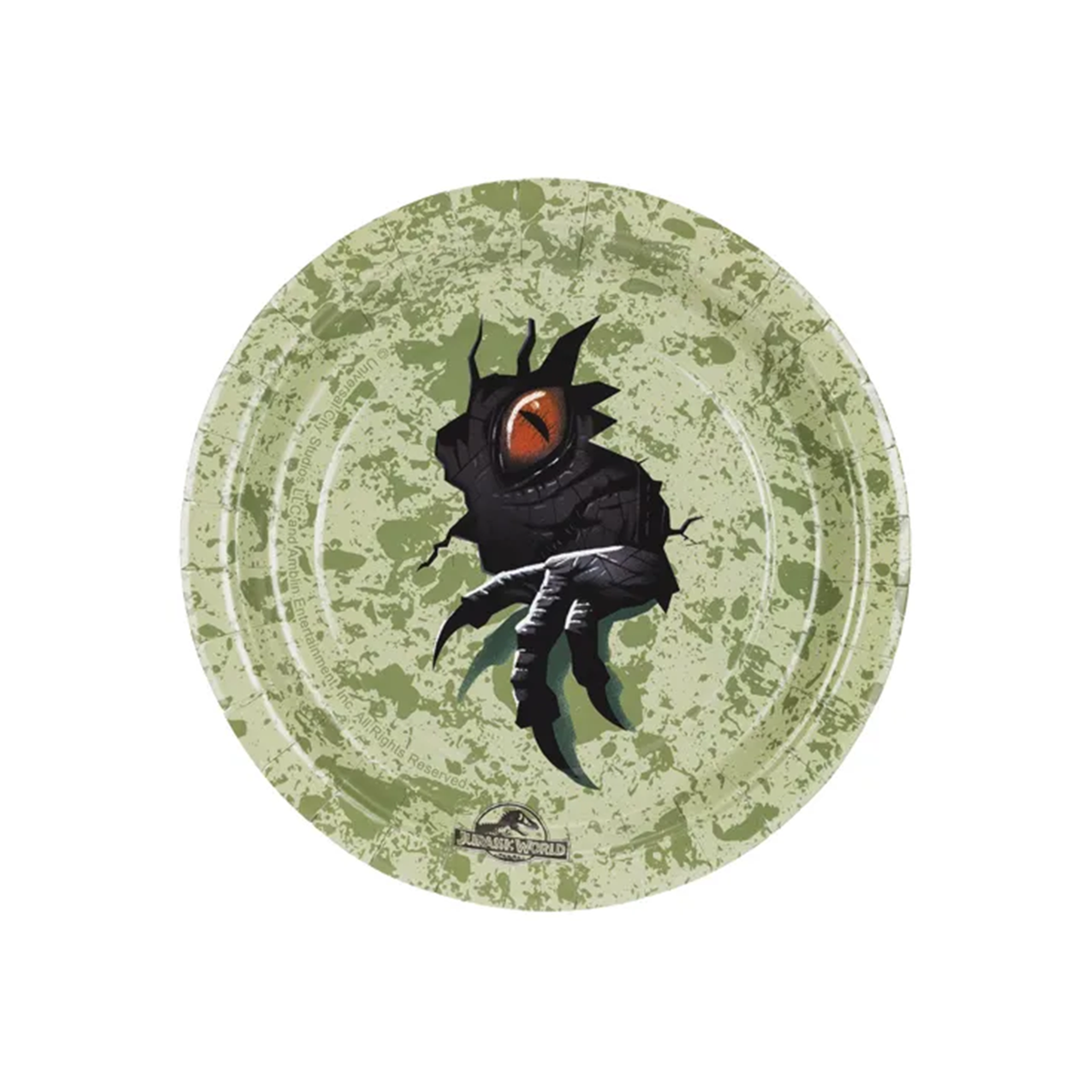 6 papieren borden - Jurassic World - 18 cm