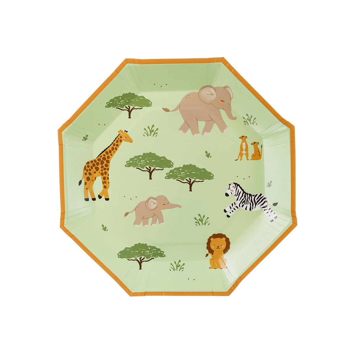6 assiettes en carton - Safari