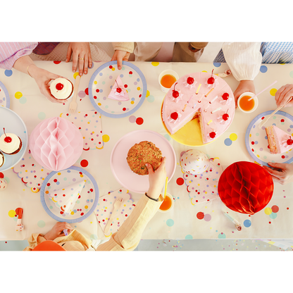 6 papieren borden - Confetti