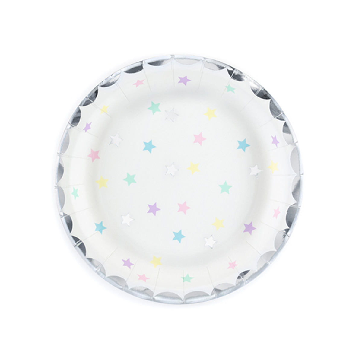 6 assiettes en carton Trend - Ø 18cm - Licorne