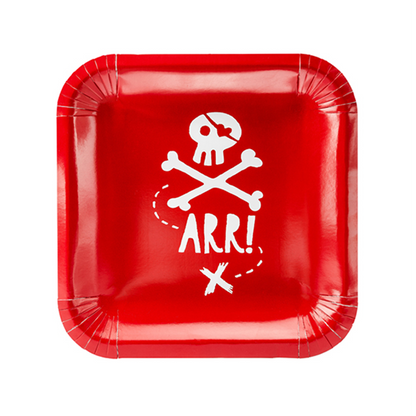 6 assiettes en carton Trend - Ø 20cm - Pirates Party