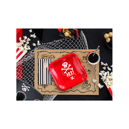 6 assiettes en carton Trend - Ø 20cm - Pirates Party