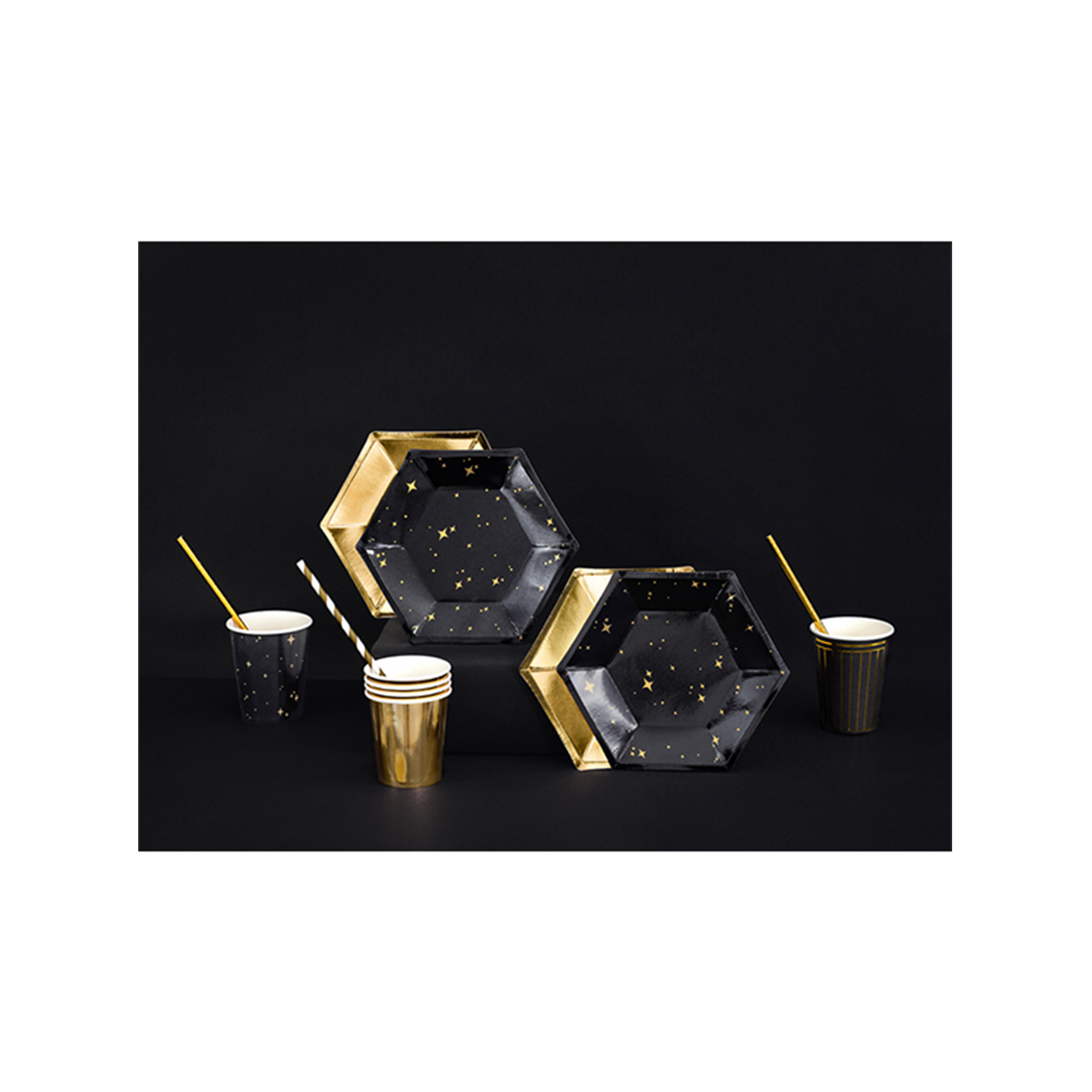 6 assiettes en carton Tendance - Ø 20cm - Célébrons
