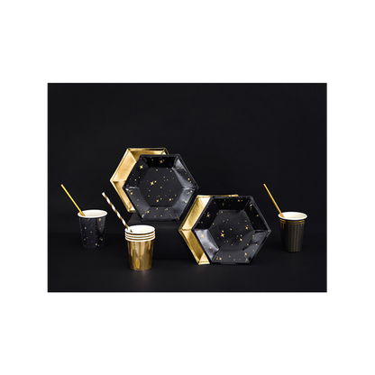 6 assiettes en carton Tendance - Ø 20cm - Célébrons