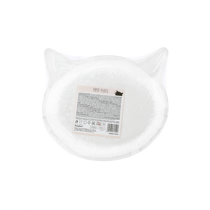 6 kartonnen borden Trend - Ø 22 cm - Kat