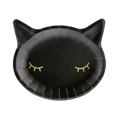 6 papieren borden Trend - Ø 22cm - Cat