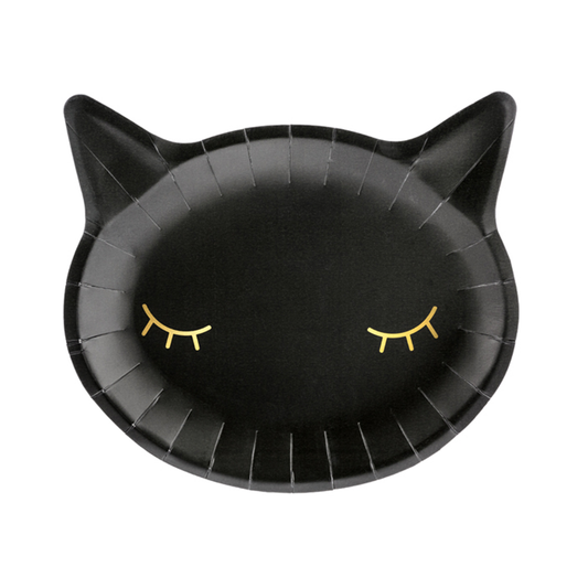 6 papieren borden Trend - Ø 22cm - Cat