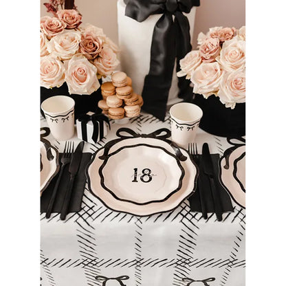 6 assiettes en carton - Ø 18cm - Hello 18