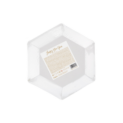 6 assiettes en carton Tendance - Ø 20cm - Happy New Year