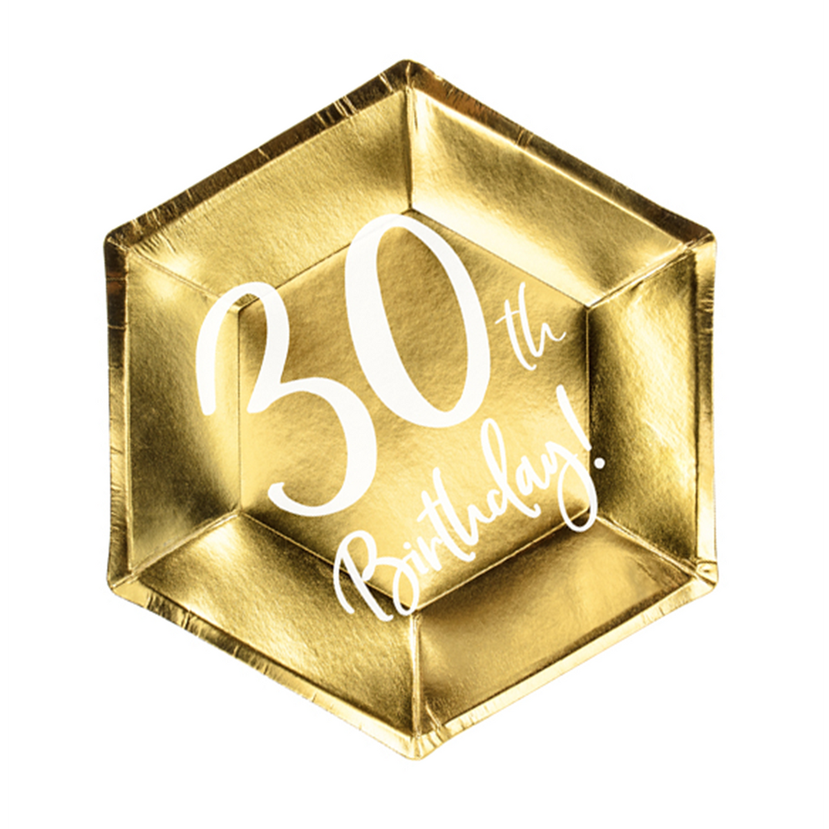 6 assiettes en carton Trend - Ø 20 cm - 30e anniversaire
