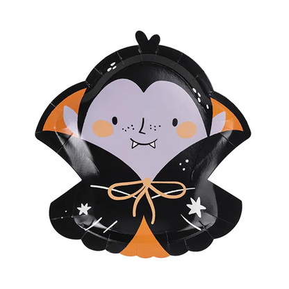 6 assiettes en carton Tendance - Ø 25cm - Dracula