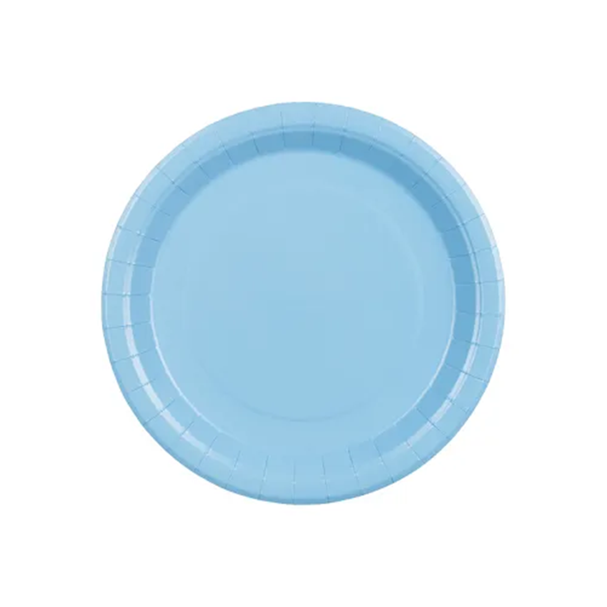 6 assiettes en carton - Bleu clair - 18cm
