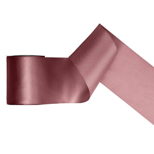 1 ruban de ballon - Satin - Rose foncé ancien - 100 mm
