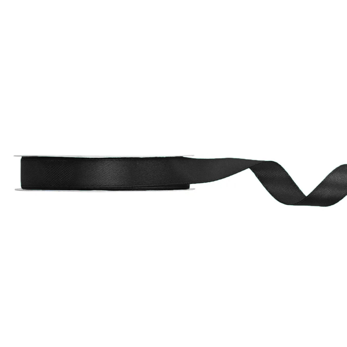 1 ruban pour ballon - Satin - 12mm - Noir