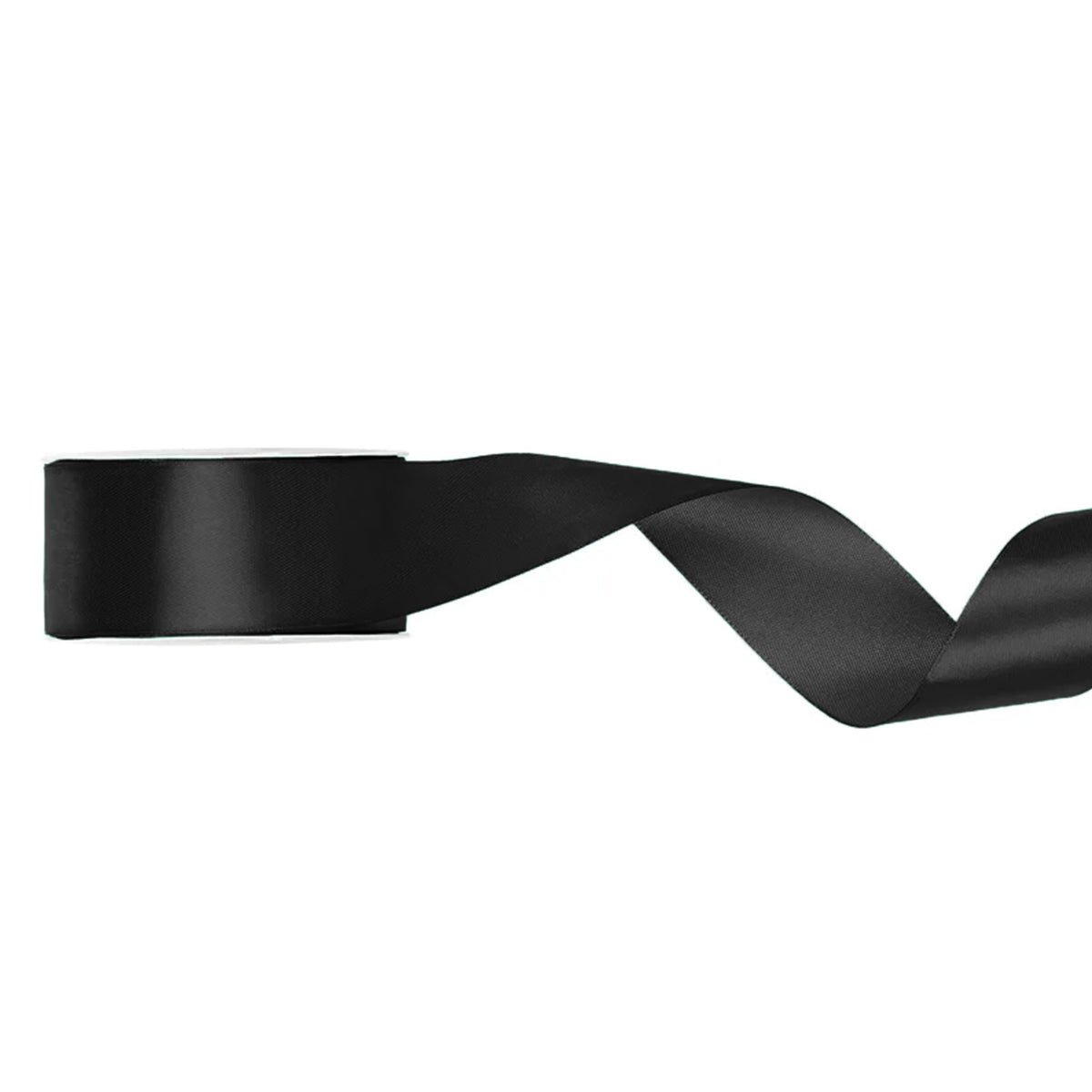 1 ruban pour ballons - Satin - 25mm - Noir