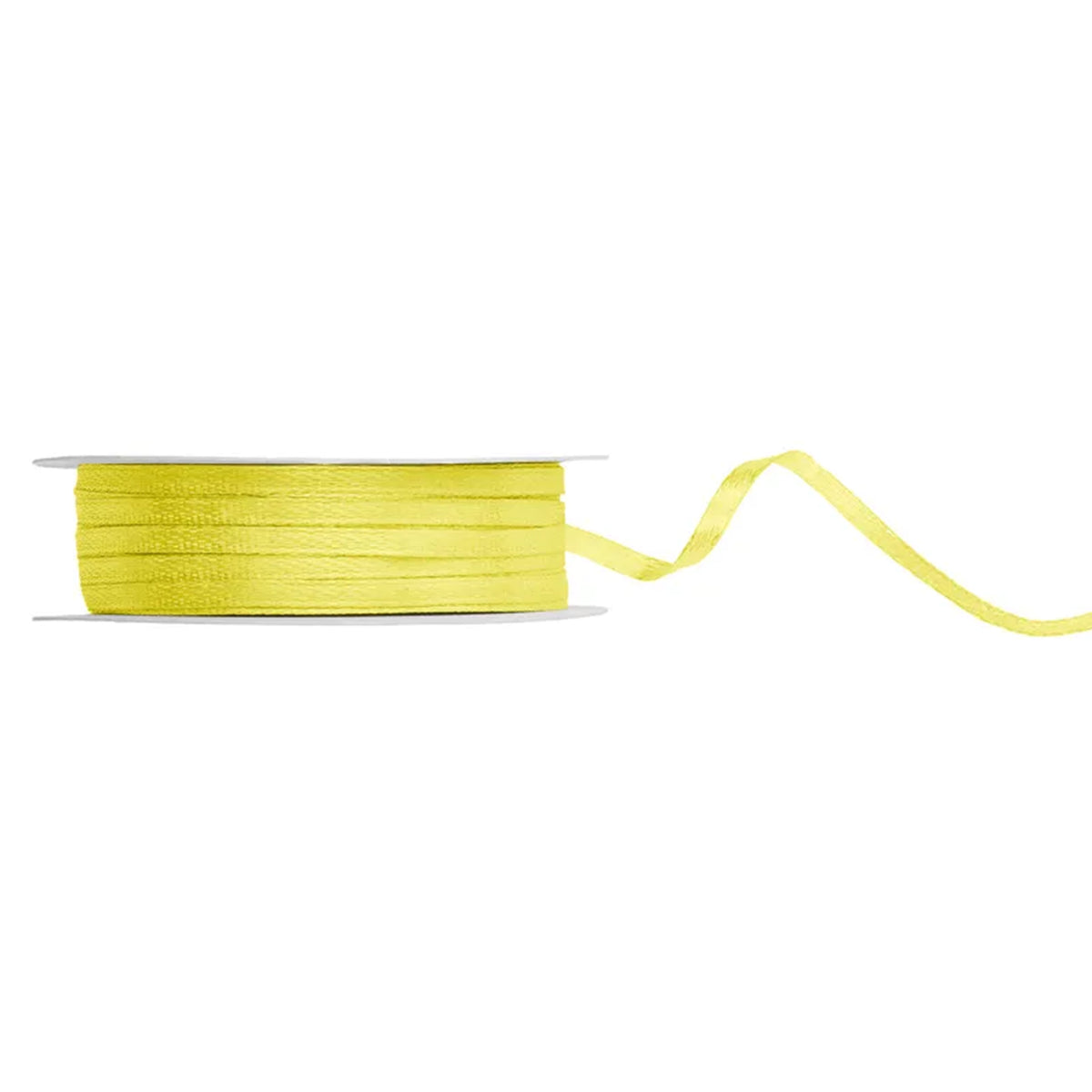 1 ballonlint - satijn - geel - 3 mm
