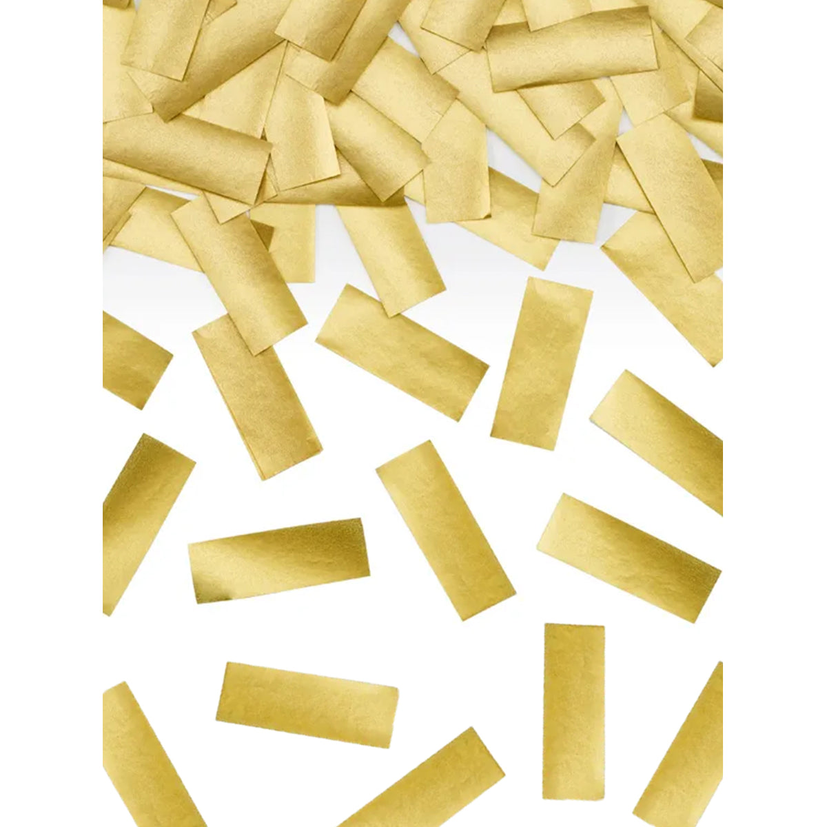 1 confetti kanon - 20cm - gouden strepen