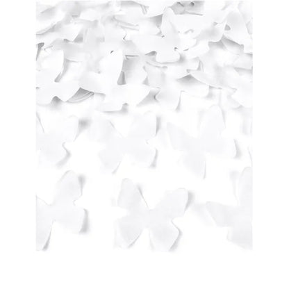 1 Confettikanon - 28cm - Witte Vlinders
