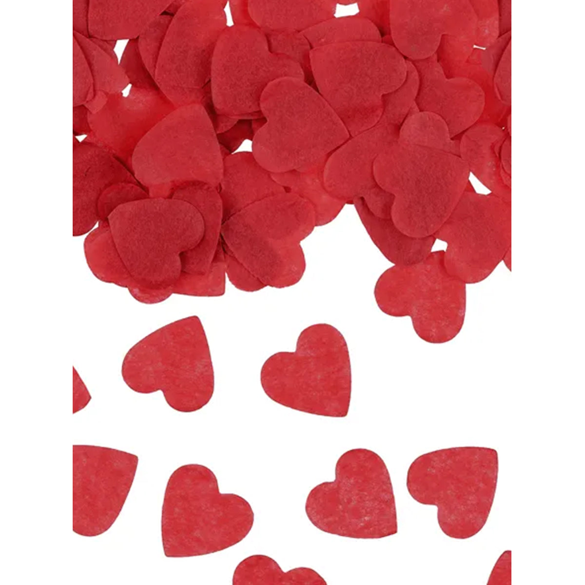 1 canon à confettis - 28 cm - papier - cœurs rouges
