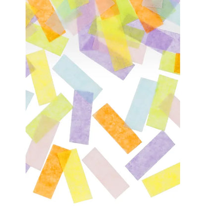 1 Canon à confettis - 20 cm - Mélange pastel