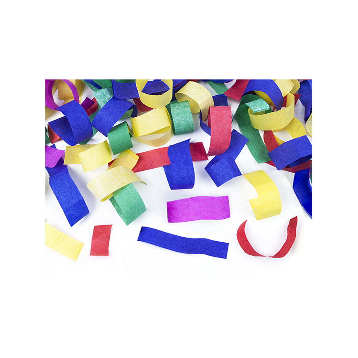 1 Canon à confettis - 40 cm - Papier - Bandes - Coloré