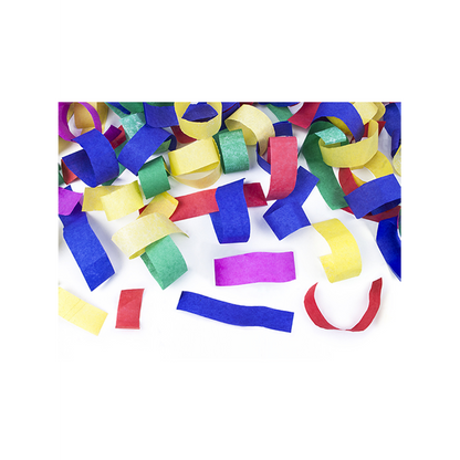 1 Canon à confettis - 40 cm - Papier - Bandes - Coloré