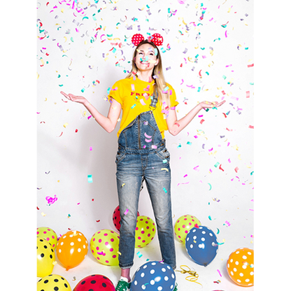 1 Canon à confettis - 40 cm - Papier - Bandes - Coloré