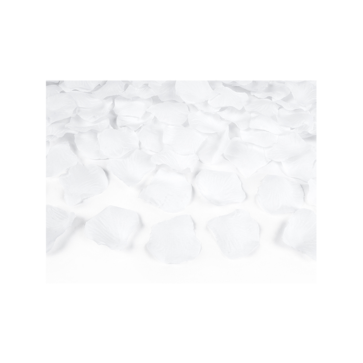 1 confettikanon - 40 cm - rozenblaadjes - wit
