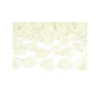 1 Confettikanon - 40cm - Rozenblaadjes - Crème