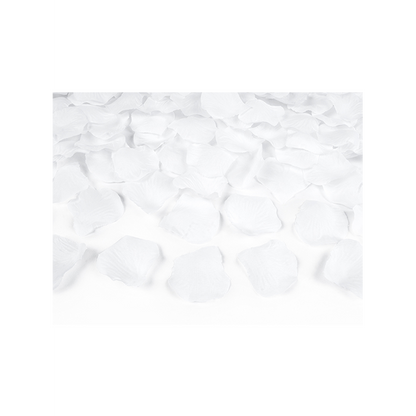 1 Confettikanon XL - 60cm - Rozenblaadjes - Wit