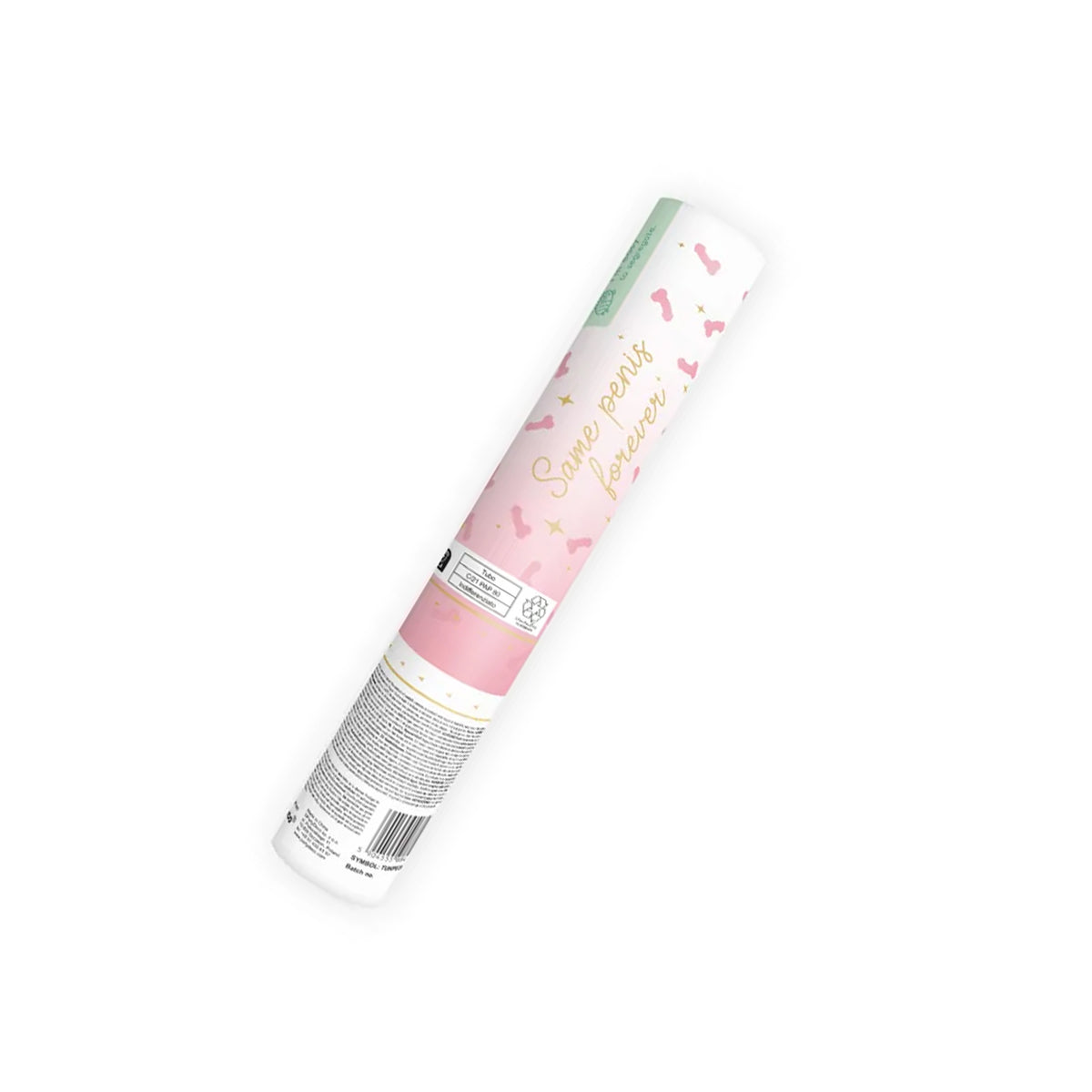 1 Confettikanon - 20 cm - Penis
