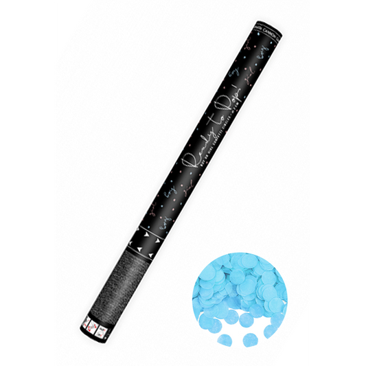 1 canon à confettis XL - 60cm - Ready to Pop - Bleu clair