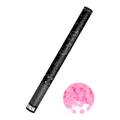 1 XL Confettikanon - 60cm - Ready to Pop - Roze