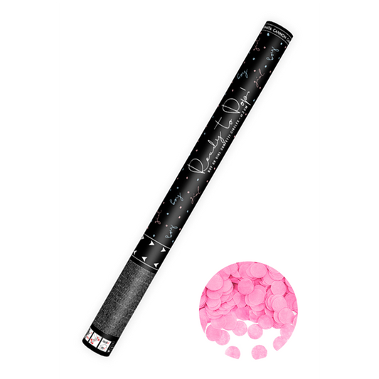 1 XL Confettikanon - 60cm - Ready to Pop - Roze