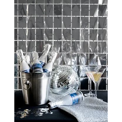 1 canon à confettis - 20,5 cm - Champagne - Argent
