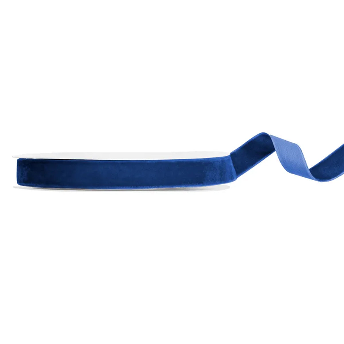 1 ballonlint - velours - marineblauw - 15mm