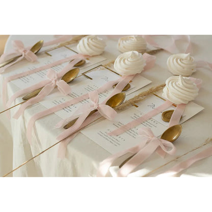 1 ruban pour ballon - velours - rose clair - 15 mm