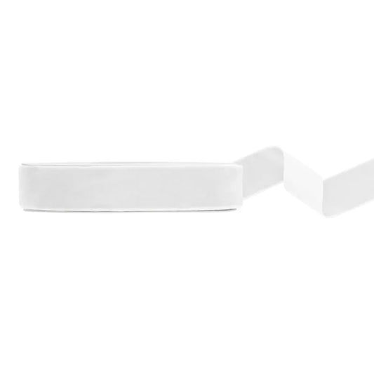 1 Ruban ballon - Velours - Blanc - 25mm
