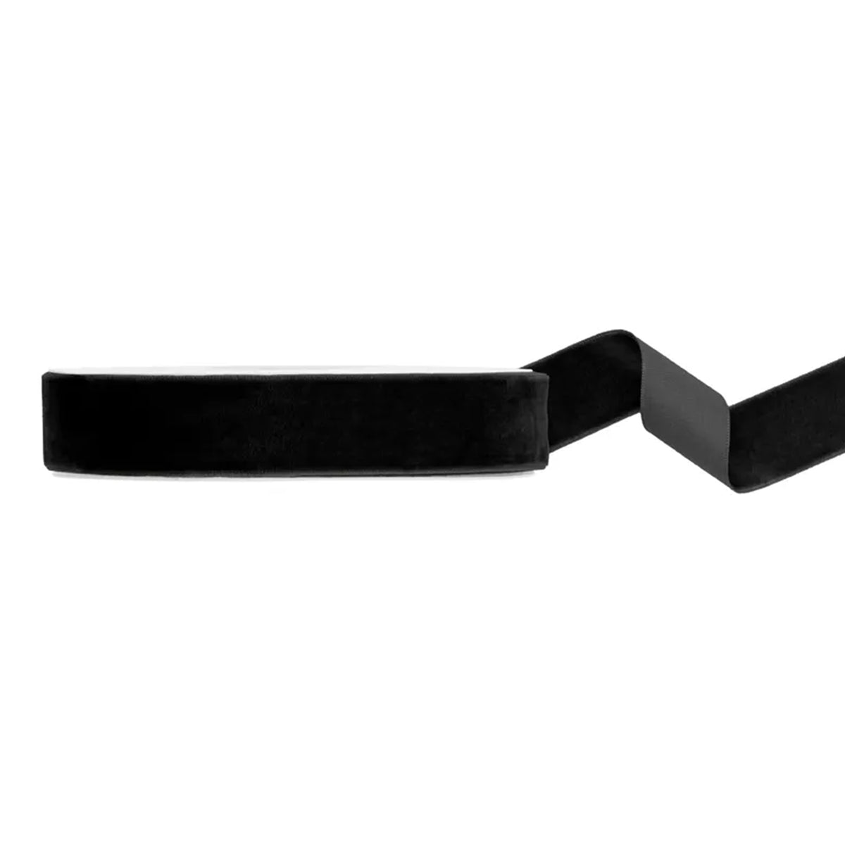 1 Ballonlint - Velours - Zwart - 25mm