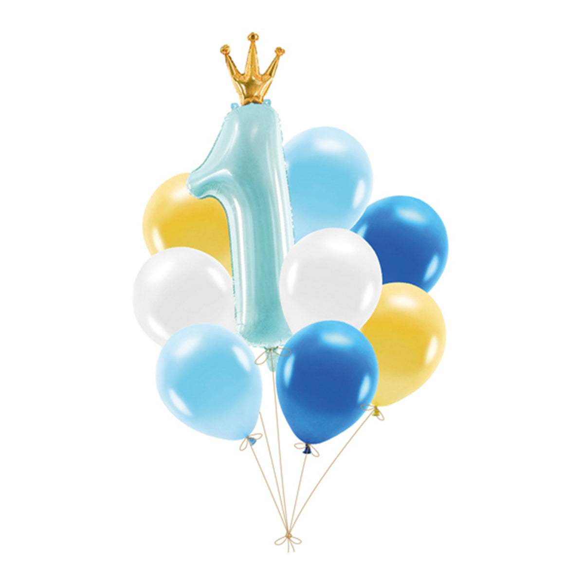 1 ballonset - Eerste verjaardag, blauw