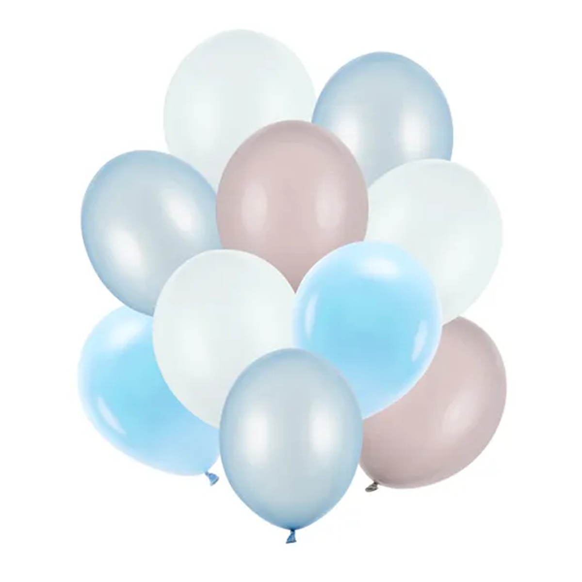 10 ballons de baudruche - Ø 27 cm et 30 cm - bleu pastel